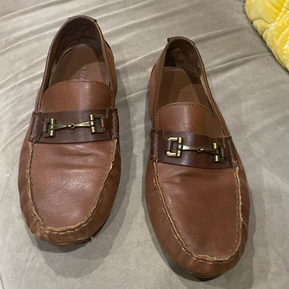 Cole Haan Brown Leather Slip On Loafer Shoes Size 13 Medium main image 5